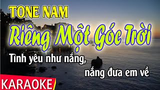 Karaoke Riêng Một Góc Trời Tone Nam  Thái Tài [upl. by Burris]