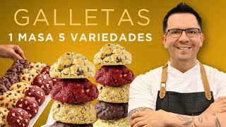 GALLETAS Te doy una receta y tendrás cinco variantes [upl. by Eivets]