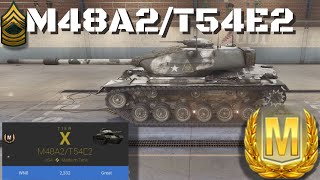 M48A2T54E2 Ace Tanker Battle World of Tanks Console [upl. by Derr]