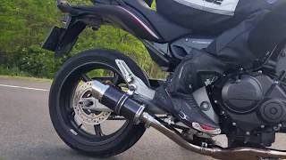 Delkevic 4x1 full system on Honda CB600F PC41 Hornet 2007 [upl. by Entirb]