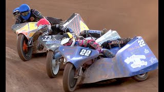 2019 BRITISH SIDECAR SPEEDWAY RND 1 BEST RACES [upl. by Drofhsa]