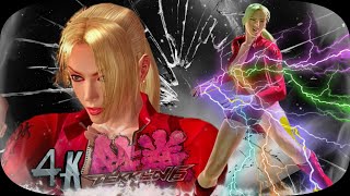 Nina  Red Biker  Flame Outfit  Ultra Hard Tekken 6 UHD 4K 60 FPS [upl. by Anaugal]