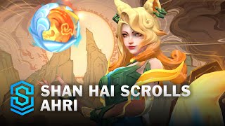 Shan Hai Scrolls Ahri Wild Rift Skin Spotlight [upl. by Naimerej]