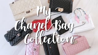 我的小香包包收藏 CHANEL BAG COLLECTION 超簡單清潔包包方法 收納 amp 保養小香包包分享 ♥ HelloItsMi [upl. by Happy]