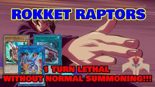 ROKKET RAIDRAPTORS  1 TURN LETHAL Deck Profile with combos December 2020 Post Phantom Rage [upl. by Ardnasyl]