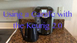 Using a Carafe with the Keurig 20 [upl. by Elokin]