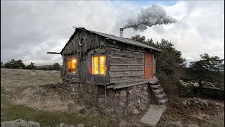 From Rats Nest to a Cozy Shelter An INCREDIBLE Transformation I Spent the Night in a Log Cabin [upl. by Cam658]