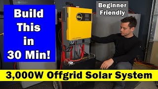 Build a 3000W Offgrid Solar System in 30 Min Natural Disaster Grid Down RV and More [upl. by Jaddan175]