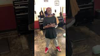 Homeless man “Sneak” freestyles in St Louis Barbershop [upl. by Ttimme463]