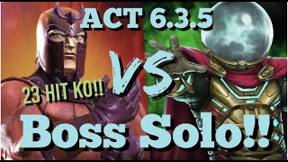 MCOC  ACT 635  Magneto VS Mysterio  Boss Solo [upl. by Eiramnaej]