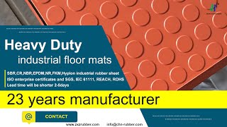 Heavy duty industrial floor mats studded rubber tiles 4x6’ [upl. by Acirehs]