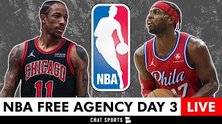 NBA Free Agency 2024 LIVE Day 3  DeMar DeRozan Buddy Hield Among Top NBA Free Agents Left [upl. by Judah857]