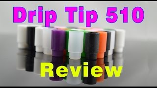 Silicone rubber 510 drip tips review from eycotech [upl. by Sherj]