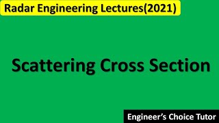 Scattering Cross Section [upl. by Cannice]