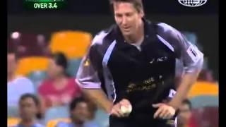 Glenn McGrath tells viewers how hell dismiss David Warner AND DOES All Star match 2009 [upl. by Swanhilda]