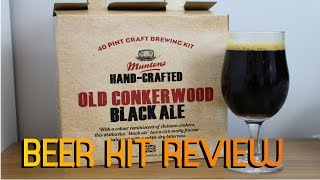 Muntons Old Conkerwood Black Ale Beer Kit Review [upl. by Anaeirb253]