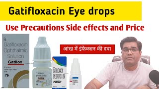 Gatifloxacin Eye Drop Use Precautions and Side Effects in Hindi Gatiflo Zymer and Gatilox [upl. by Loredana]