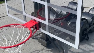 Replacing my old basketball hoop with the Tarmak B900 [upl. by Amadis]