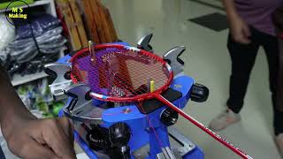 PROSPEED BADMINTON  How to String a Badminton Racket [upl. by Dnalhsa]