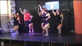 BAILE EN LINEA  LINE DANCE PASO DOBLE POR SEGUIDILLAS AMANECER LATINO [upl. by Oniratac]