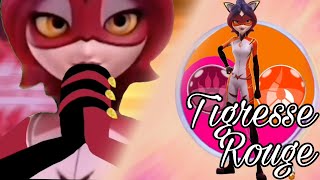 Tigresse Rouge transformation Tigress unify with fox miraculous FANMADE [upl. by Doowle]