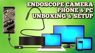 Endoscope Camera for Phone and PC 2021 Unboxing and How to Setup [upl. by Elisa599]