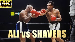 Muhammad Ali vs Earnie Shavers  LEGENDARY Highlights Boxing Fight  4K Ultra HD [upl. by Anabelle]