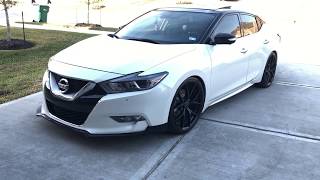 My Current Maxima Platinum 2017 Walkaround  MODDED  StillenResonator Muffler Delete [upl. by Ydderf]