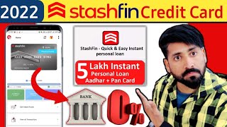 Best Credit line card 2022  Stasfin card  Live Proof 30 second में बना Stashfin Credit card online [upl. by Hound]