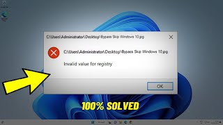 Fix Invalid Value For Registry in Windows 11  10  How To Solve invalid value for registry Error ✔️ [upl. by Amikat]