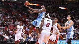 Kenneth Faried Leads the Nuggets Over the Heat [upl. by Tertius]