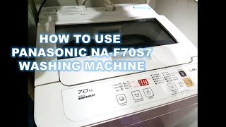 How to use Panasonic Washing Machine [upl. by Enahc496]