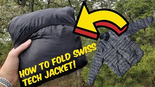 How to fold a swiss tech jacket [upl. by Katusha]