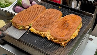 Veggie Loaded Tasty Cheese Sandwich In Mumbai  Indian Street Food  shorts youtubeshorts short [upl. by Neetsuj]