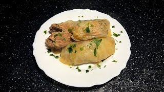 Japrak me Gjethe LakreSarma  Stuffed Cabbage Leaves [upl. by Avika]