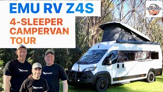 Emu RV Z4S Campervan Tour  4 Person Campervan  Fiat Motorhome  Van Life Australia  Big Lap Van [upl. by Lombardy]