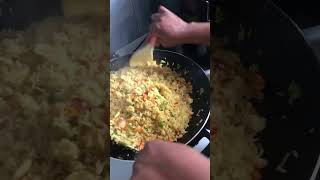 Satisfying chicken and vegetable fried rice [upl. by Ahsiled]