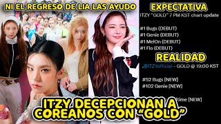 ITZY DECEPCIONAN A COREANOS CON SU COMEBACK quotGOLDquot  NI EL REGRESO DE LIA LAS AYUDO [upl. by Isleana128]