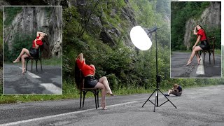 LED light Outdoor Portraits test led light by Smallrigs RC 120D [upl. by Bazar]