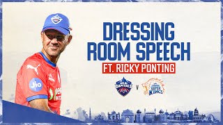 Dressing Room Speech ft Ricky Ponting  DC vs CSK  Delhi Capitals [upl. by Ecinereb827]