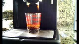 Single Espresso shot with Delonghi Caffe Treviso aka Bar14 [upl. by Marni]