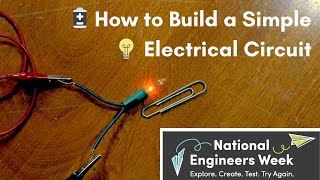 How to Build a Simple Electrical Circuit — AtHome Science Activity for Kids [upl. by Pich]