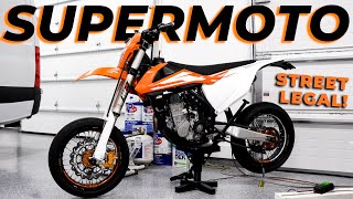 Making the KTM 450 SXF a Street Legal Ripper [upl. by Damita]