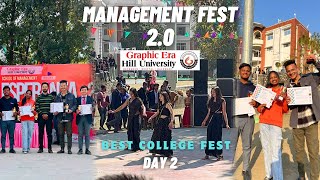 Management Fest 20 DAY 2  Graphic Era Hill University  Graphic Era University  Vishu Vlogs [upl. by Nivi702]