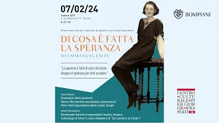 Presentazione del romanzo biografico su Cicely Saunders di Emmanuel Exitu [upl. by Ecidnacal997]