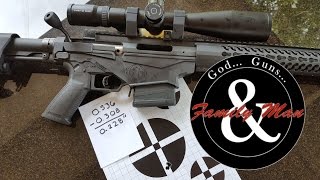 Ruger Precision Rifle Shooting a 14quot Group at 100 yards [upl. by Eihpos981]