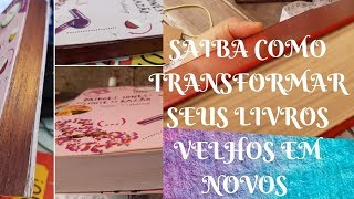 COMO RESTAURAR LIVROS COMPRADOS EM SEBO [upl. by Llimaj]