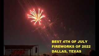 Best Fireworks of year 2022 in Dallas Richardson Texas [upl. by Perseus]