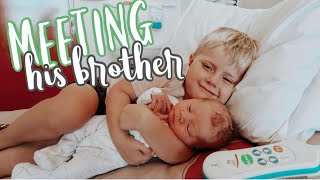 Big brother meet his newborn baby for the first time  unexpected news on babys health [upl. by Stew]