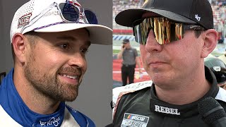 KYLE BUSCH AND RICKY STENHOUSE JR ADDRESS THE FIGHT AT NORTH WILKESBORO  WOULD THEY DO IT AGAIN [upl. by Eelek]